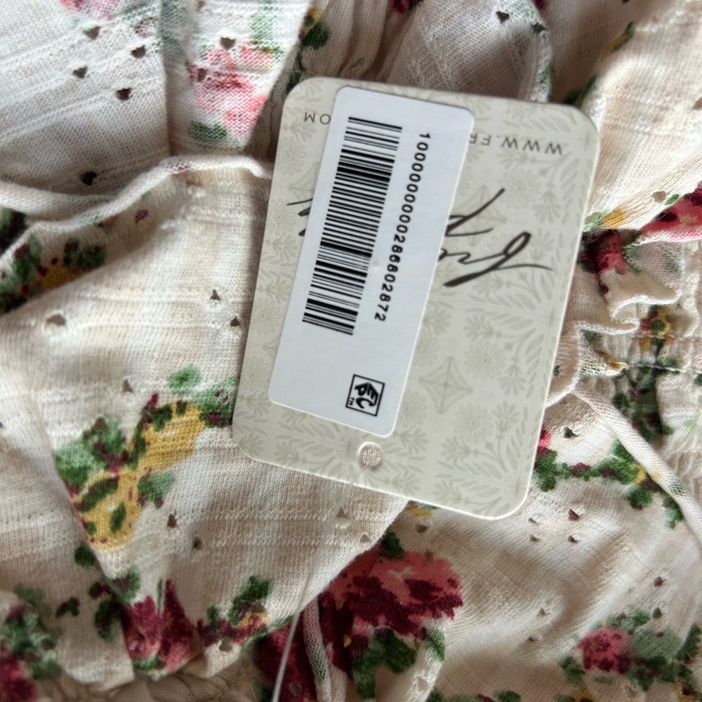 Free People Floral Ruffle Top - Picture 4 of 4